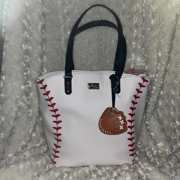 Betsey Johnson Bags Nwt Baseball Tote Poshmark